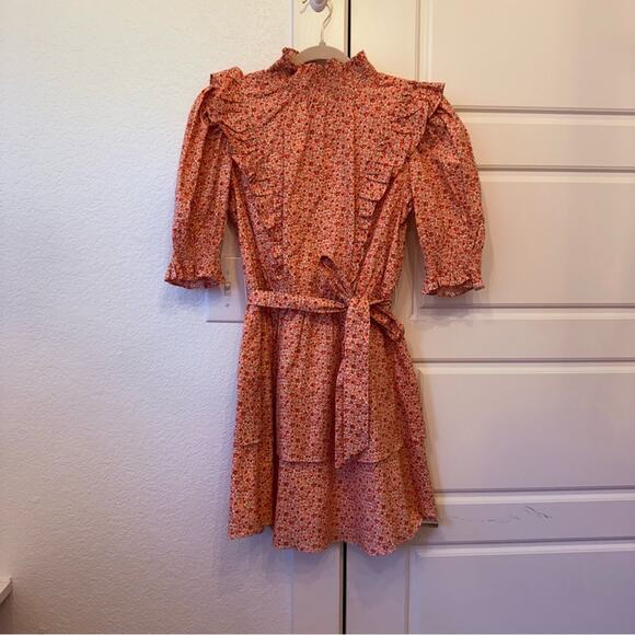 English Factory Puff Sleeve Floral Dress - Picture 3 of 7